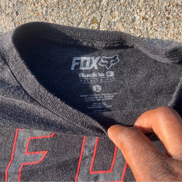 Fox Men's Black and Red Graphic Tee - Picture 5 of 5